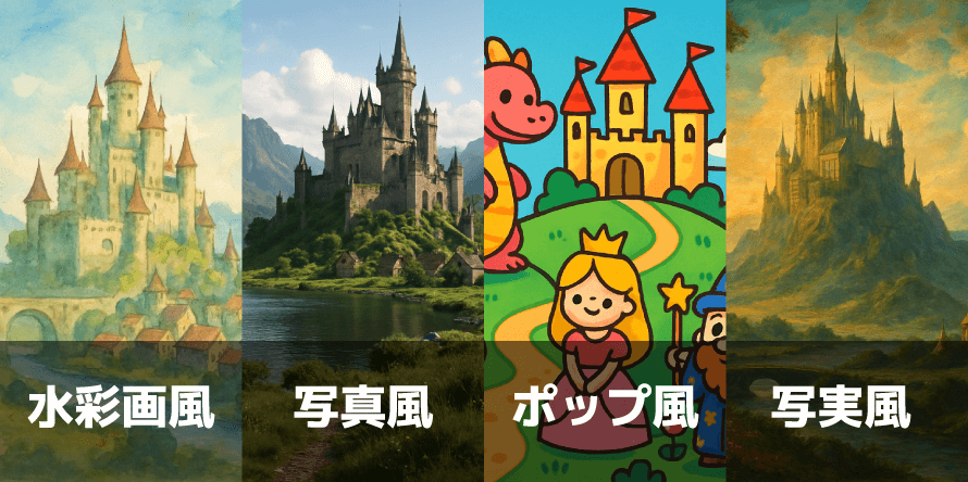 ①多彩な画像生成機能